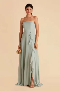 Winnie Convertible Chiffon Dress - Sage 27 Winnie Convertible Chiffon Dress - Sage -US Skirt Sales 2024 sage winnie convertible bridesmaid dress 07