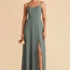 Amy Chiffon Dress - Sea Glass