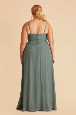 Amy Chiffon Dress - Sea Glass -US Skirt Sales 2024 sea glass amy plus size bridesmaid dress 05 30f402e9 267a 407a a3f2 75c725f7c0c3