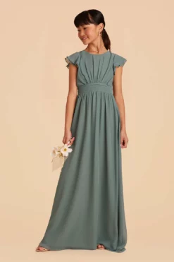 Celine Junior Dress - Sea Glass 9 Celine Junior Dress - Sea Glass -US Skirt Sales 2024 sea glass celine junior bridesmaid dress 05