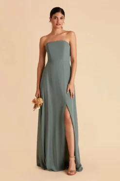 Chris Convertible Chiffon Dress - Sea Glass