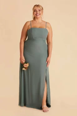 Chris Convertible Chiffon Dress - Sea Glass -US Skirt Sales 2024 sea glass chris convertible plus size bridesmaid dress 02 4169f3c6 736d 4551 92e3 b25632450279