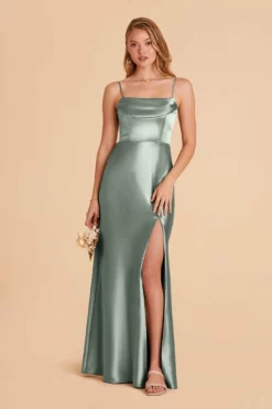 Mia Shiny Satin Convertible Dress - Sea Glass 18 Mia Shiny Satin Convertible Dress - Sea Glass -US Skirt Sales 2024 sea glass mia convertible satin bridesmaid dress 06