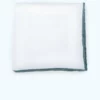 Jason Shoestring Piped Pocket Square - Sea Glass