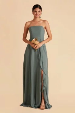 Winnie Convertible Chiffon Dress - Sea Glass