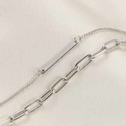 Jagger Bracelet Set - Silver -US Skirt Sales 2024 silver jagger bracelet set accessories 01