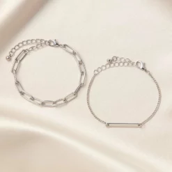 Jagger Bracelet Set - Silver