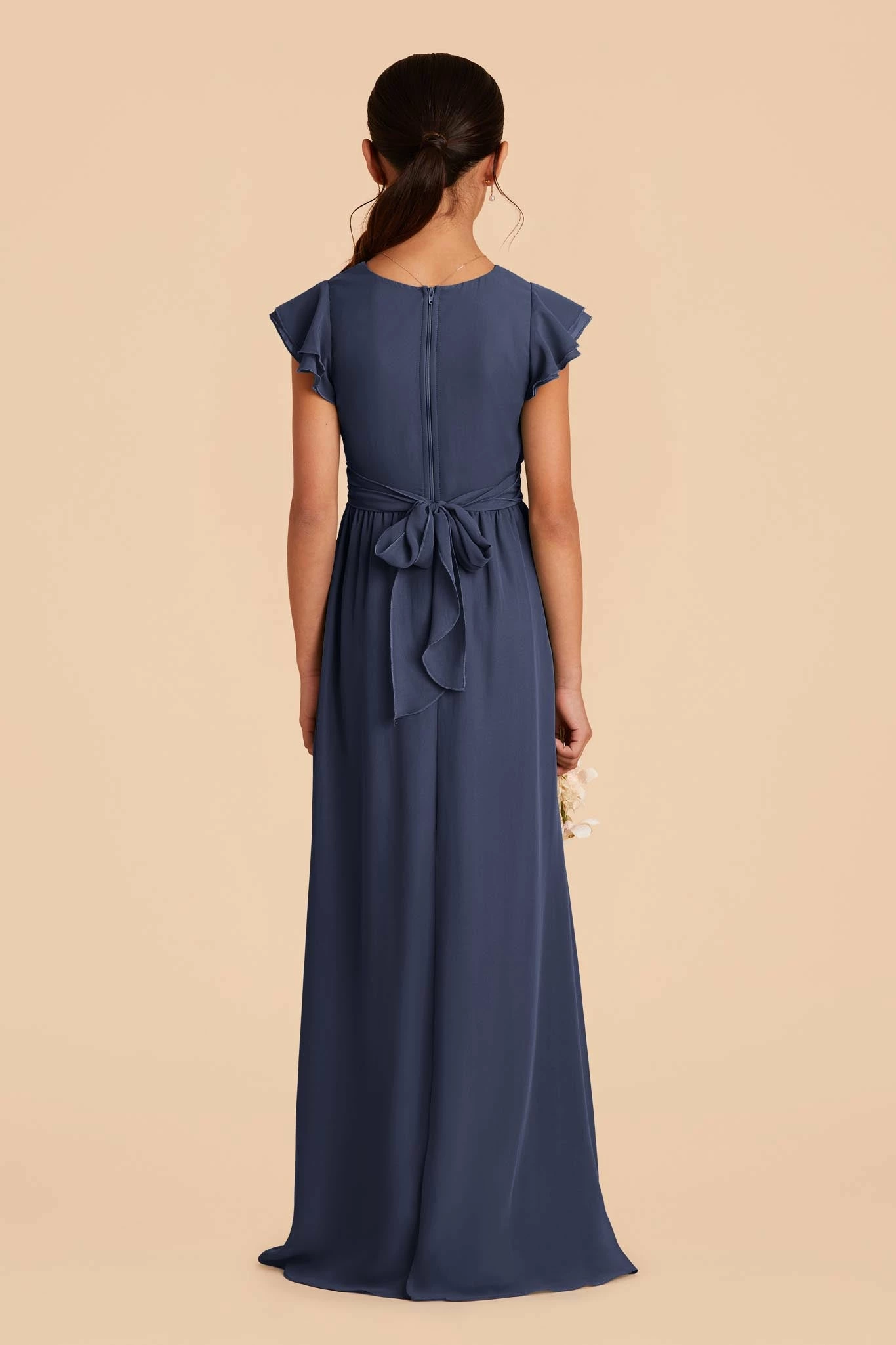 Celine Junior Dress - Slate Blue 2 Celine Junior Dress - Slate Blue - Image 2