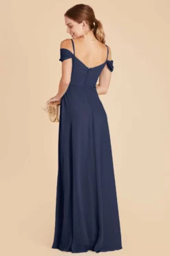 Spence Convertible Dress - Slate Blue -US Skirt Sales 2024 slate blue spence convertible slit bridesmaid dress 01