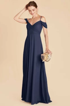 Spence Convertible Dress - Slate Blue -US Skirt Sales 2024 slate blue spence convertible slit bridesmaid dress 04