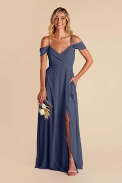 Spence Convertible Dress - Slate Blue -US Skirt Sales 2024 slate blue spence convertible slit bridesmaid dress 04 5a83d6f4 3c2b 4a34 b334 4ce641837cf7
