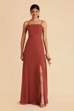 Chris Convertible Chiffon Dress - Spice -US Skirt Sales 2024 spice chris convertible bridesmaid dress 02