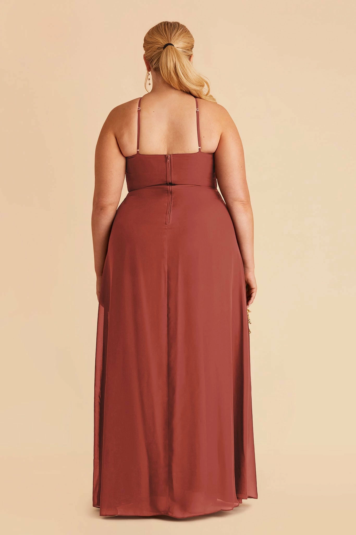 Juliet Chiffon Dress - Spice - Image 6