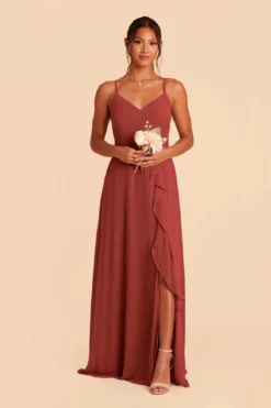 Theresa Chiffon Dress - Spice -US Skirt Sales 2024 spice theresa convertible slit bridesmaid dress 02