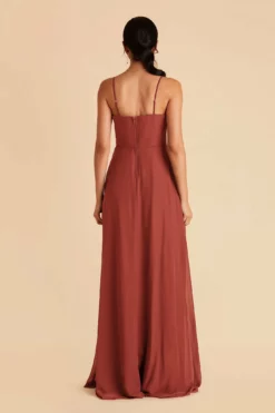Winnie Convertible Chiffon Dress - Spice 12 Winnie Convertible Chiffon Dress - Spice -US Skirt Sales 2024 spice winnie convertible slit bridesmaid dress 01