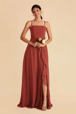 Winnie Convertible Chiffon Dress - Spice 14 Winnie Convertible Chiffon Dress - Spice -US Skirt Sales 2024 spice winnie convertible slit bridesmaid dress 03