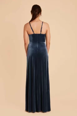 Ash Velvet Dress - Storm Blue 16 Ash Velvet Dress - Storm Blue -US Skirt Sales 2024 storm blue ash convertible velvet bridesmaid dress 06