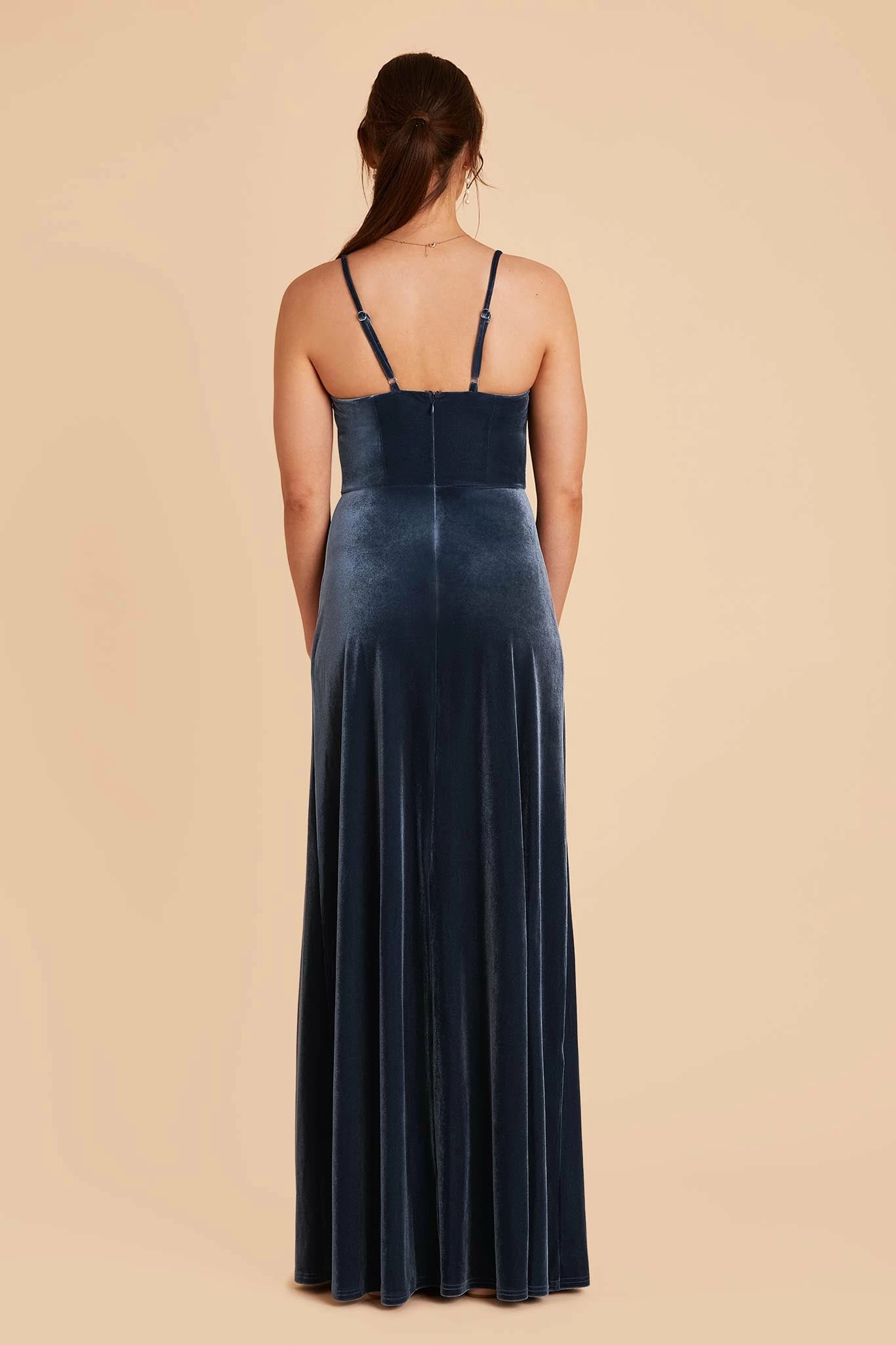 Ash Velvet Dress - Storm Blue 8 Ash Velvet Dress - Storm Blue - Image 8