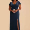 Hannah Velvet Dress - Storm Blue