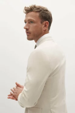 Tan Groomsman Suit By SuitShop -US Skirt Sales 2024 tan suitshop groomsmen suit jacket 05