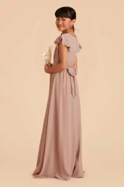 Celine Junior Dress - Taupe -US Skirt Sales 2024 taupe celine junior bridesmaid dress 08