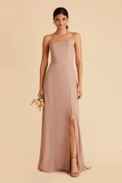 Chris Convertible Chiffon Dress - Taupe -US Skirt Sales 2024 taupe chris convertible bridesmaid dress 08