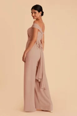 Gigi Convertible Jumpsuit - Taupe 13 Gigi Convertible Jumpsuit - Taupe -US Skirt Sales 2024 taupe gigi convertible bridesmaid jumpsuit 04