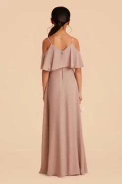 Janie Convertible Junior Dress - Taupe -US Skirt Sales 2024 taupe janie convertible junior bridesmaid dress 02