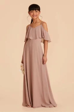 Janie Convertible Junior Dress - Taupe -US Skirt Sales 2024 taupe janie convertible junior bridesmaid dress 09