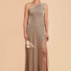 Kira Velvet Dress - Taupe