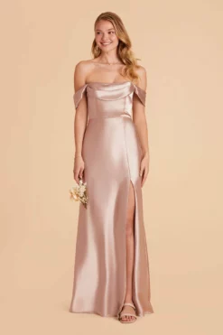 Mia Shiny Satin Convertible Dress - Taupe 25 Mia Shiny Satin Convertible Dress - Taupe -US Skirt Sales 2024 taupe mia convertible satin bridesmaid dress 02