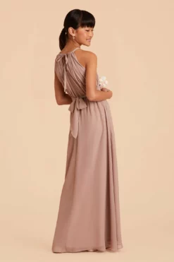 Sienna Junior Dress - Taupe -US Skirt Sales 2024 taupe sienna junior bridesmaid dress 06