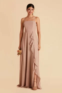 Winnie Convertible Chiffon Dress - Taupe 9 Winnie Convertible Chiffon Dress - Taupe -US Skirt Sales 2024 taupe winnie convertible bridesmaid dress 06
