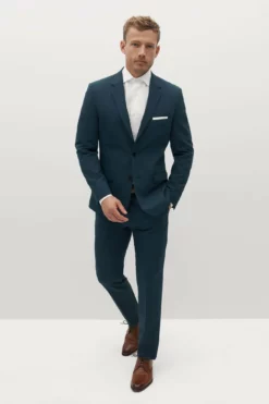 Teal Groomsman Suit By SuitShop