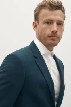 Teal Suit Jacket By SuitShop -US Skirt Sales 2024 teal suitshop groomsmen suit jacket 02