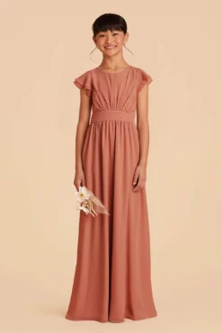 Celine Junior Dress - Terracotta