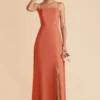 Chris Convertible Chiffon Dress - Terracotta