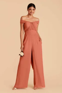 Gigi Convertible Jumpsuit - Terracotta