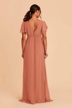 Hannah Empire Dress - Terracotta -US Skirt Sales 2024 terracotta hannah bridesmaid dress 04