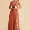 Laurie Empire Dress - Terracotta