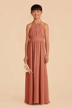 Sienna Junior Dress - Terracotta