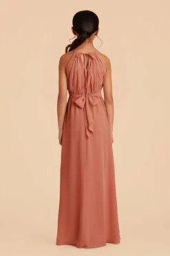 Sienna Junior Dress - Terracotta -US Skirt Sales 2024 terracotta sienna junior bridesmaid dress 04