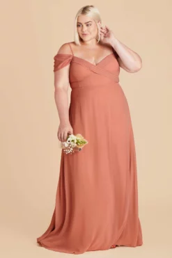 Spence Convertible Dress - Terracotta -US Skirt Sales 2024 terracotta spence convertible slit plus size bridesmaid dress 04 c10c288f 5395 4018 b287 348afaa1373d