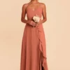 Theresa Chiffon Dress - Terracotta