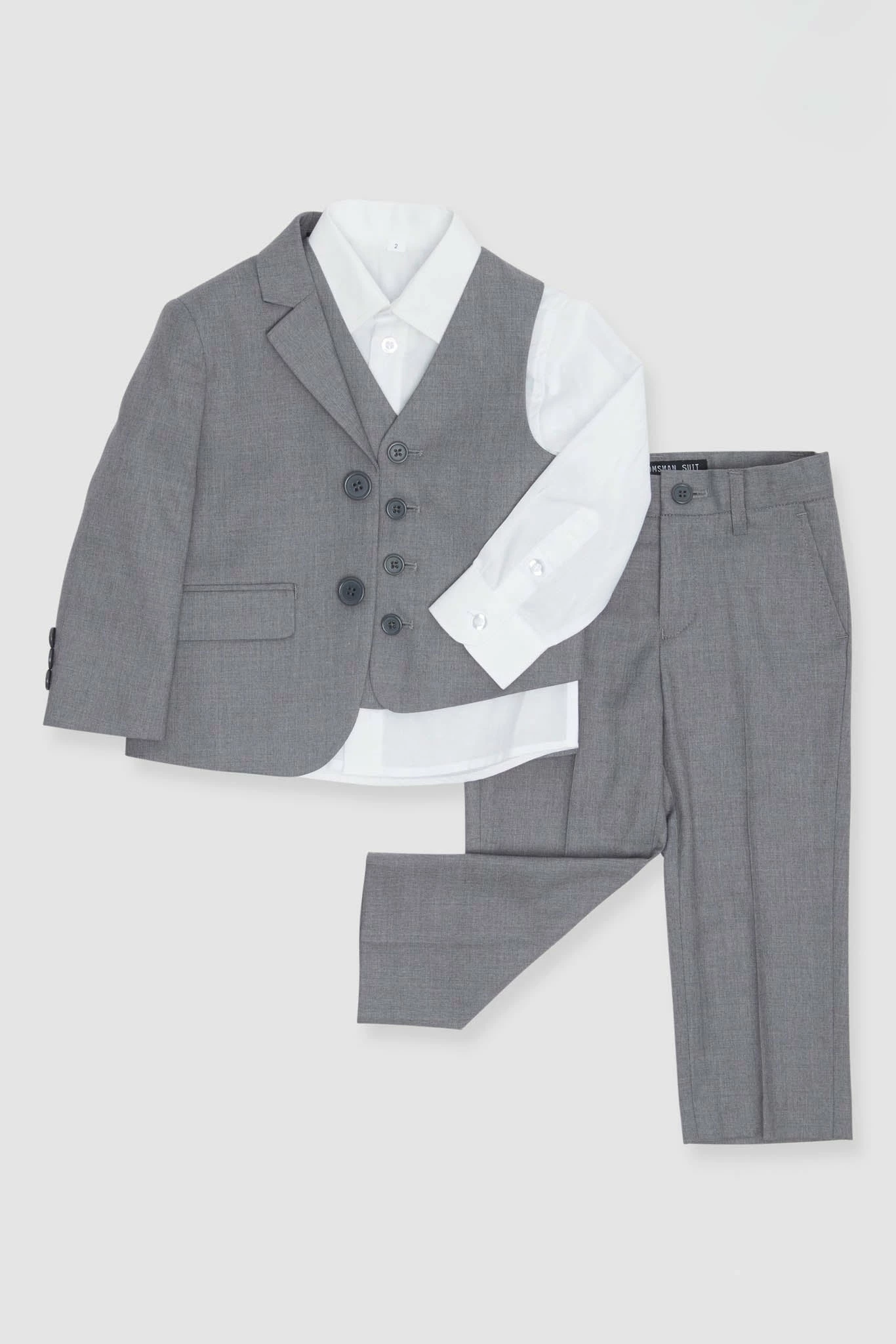 Textured Gray Kids Suit By SuitShop 2 Textured Gray Kids Suit By SuitShop - Image 2