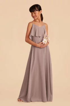 Janie Convertible Junior Dress - Toffee -US Skirt Sales 2024 toffee janie convertible slit junior bridesmaid dress 02