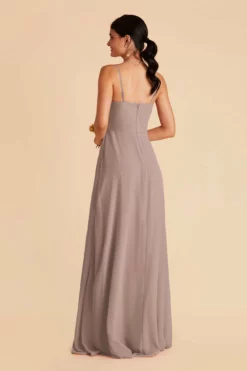 Winnie Convertible Chiffon Dress - Toffee -US Skirt Sales 2024 toffee winnie convertible slit bridesmaid dress 01
