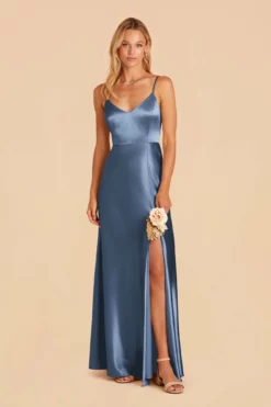 Jay Shiny Satin Dress - Twilight -US Skirt Sales 2024 twilight jay satin bridesmaid dress 01