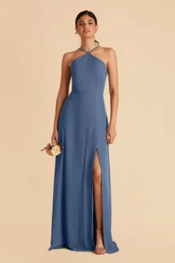 Juliet Chiffon Dress - Twilight 11 Juliet Chiffon Dress - Twilight -US Skirt Sales 2024 twilight juliet slit bridesmaid dress 01