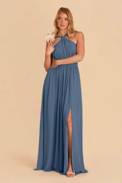 Kiko Chiffon Dress - Twilight 10 Kiko Chiffon Dress - Twilight -US Skirt Sales 2024 twilight kiko slit bridesmaid dress 02
